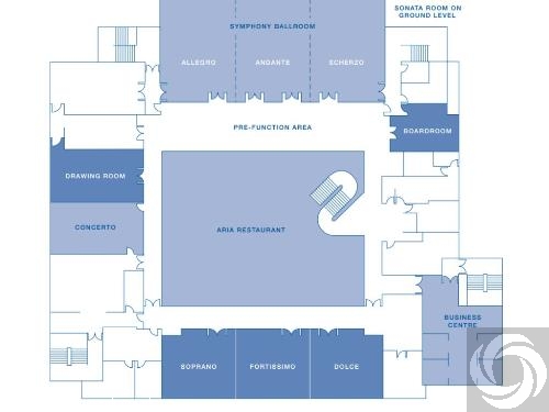 Floor plan for Hyatt Regency Hotel Birmingham421